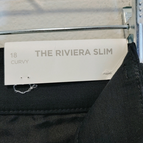 Loft Curvy Riviera Slim Pants Plus Size 18 Minimalist Office Capsule Wardrobe - Picture 5 of 9